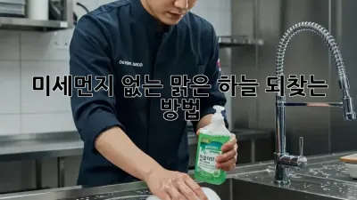 미세먼지 없는 맑은 하늘, 되찾는 방법!